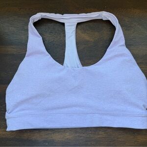 Light Lavender Racerback Sports Bra - Supportive Everyday Fit